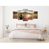 Tableau Villes Magic Venice (5 Parts) Wide Orange