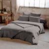 Taie d'oreiller 60x60 cm Gaze de Coton Granit