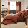 Taie de Traversin 85x185 cm Gaze de Coton Terracotta