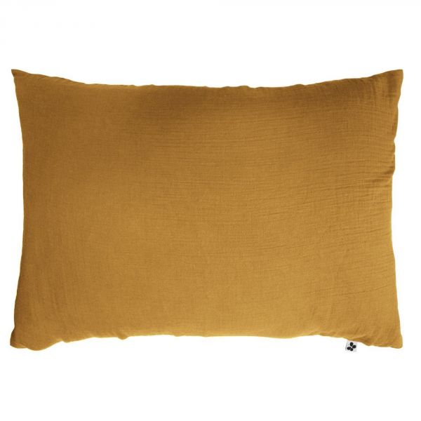 Taie d'oreiller 50x70 cm Gaze de Coton Safran