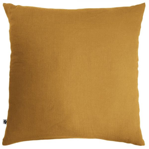 Taie d'oreiller 60x60 cm Gaze de Coton Safran