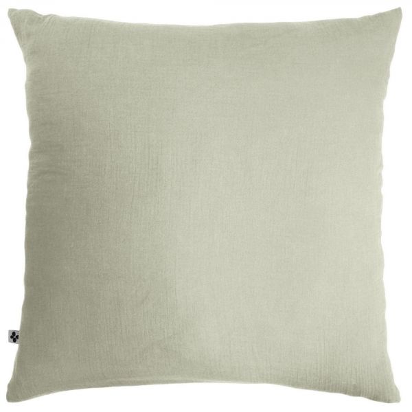 Taie d'oreiller 60x60 cm Gaze de Coton Vert D’eau