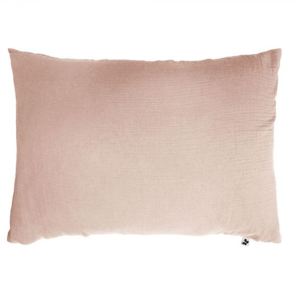 Taie d'oreiller 50x70 cm Gaze de Coton Guimauve