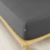Drap housse 140x190 +30 cm Flanelle de Coton Orage