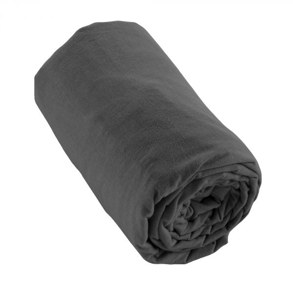 Drap housse 160x200 +30 cm Flanelle de Coton Orage
