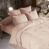 Housse de couette 140x200 Gaze de Coton Guimauve