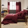 Housse de couette 140x200 Gaze de Coton Lie De Vin