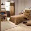 Housse de couette 140x200 Gaze de Coton Camel