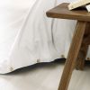 Housse de couette 140x200 Flanelle de Coton Neige