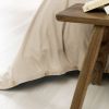 Housse de couette 140x200 Flanelle de Coton Sable