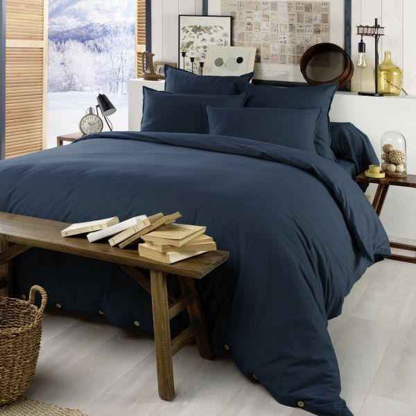 Housse de couette 220x240 Flanelle de Coton Nuit