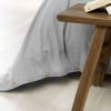 Housse de couette 240x260 Flanelle de Coton Brume
