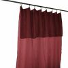 Rideau Ajustable 140x300 cm Gaze de Coton Lie De Vin
