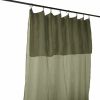 Rideau Ajustable 140x300 cm Gaze de Coton Romarin