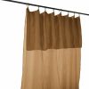 Rideau Ajustable 140x300 cm Gaze de Coton Camel
