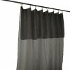 Rideau Ajustable 140x300 cm Gaze de Coton Granit