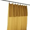 Rideau Ajustable 140x300 cm Gaze de Coton Safran