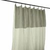Rideau Ajustable 140x300 cm Gaze de Coton Vert d’eau