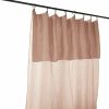 Rideau Ajustable 140x300 cm Gaze de Coton Guimauve