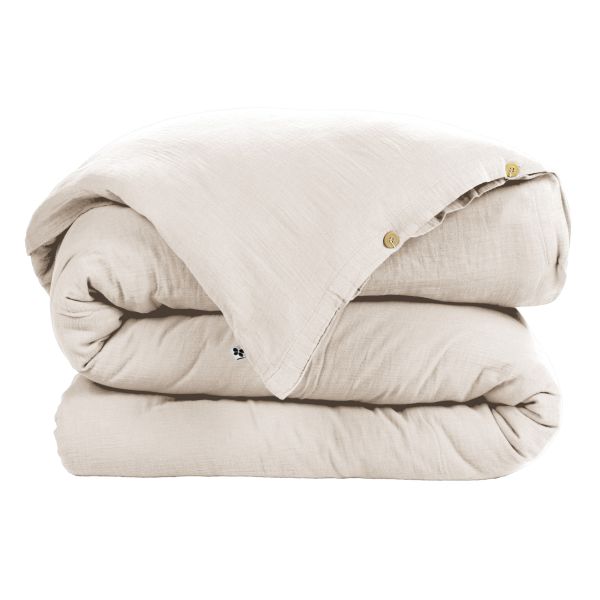 Housse de couette 240x260 cm en Gaze de coton Gaïa Naturel