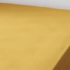 Drap housse 140x190 cm en Gaze de coton Gaïa Safran