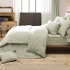 Drap housse 90x190 cm en Gaze de coton Gaïa Vert d’eau