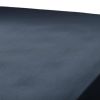Drap housse 90x190 cm en Gaze de coton Gaïa Minuit