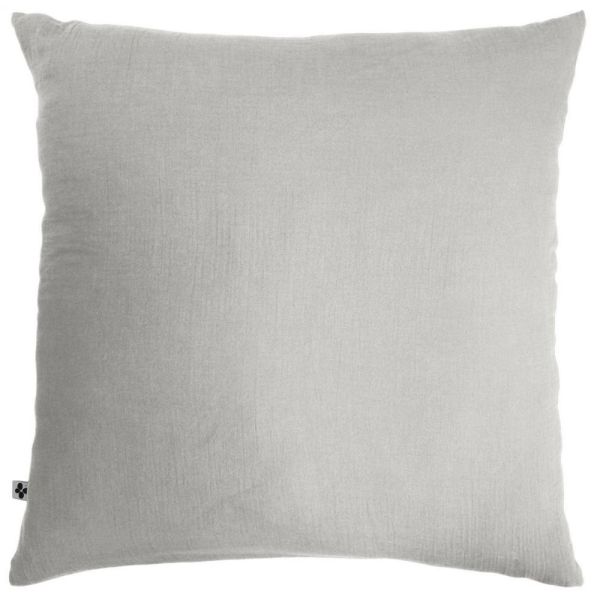 Taie d'oreiller 60x60 cm Gaze de coton Gaïa Nuage