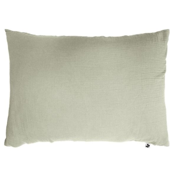 Taie d'oreiller 50x70 cm Gaze de coton Gaïa Vert D’eau