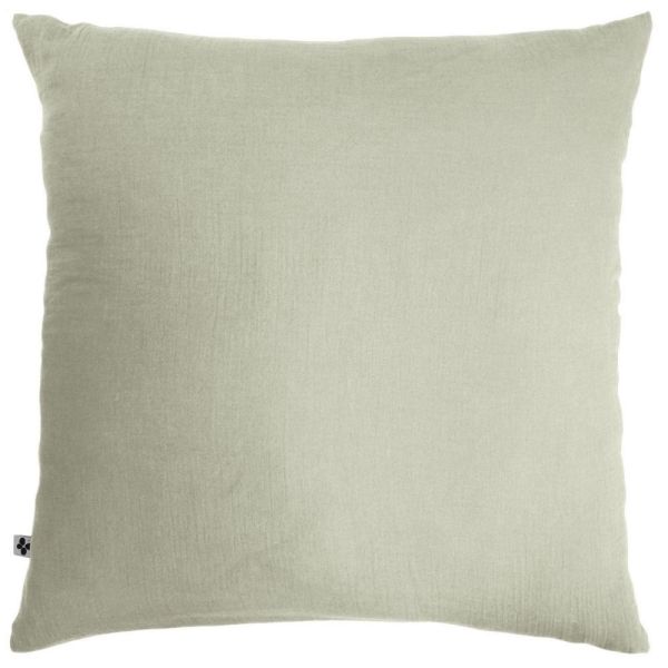 Taie d'oreiller 60x60 cm Gaze de coton Gaïa Vert D’eau