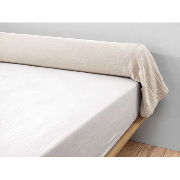 Taie de traversin 85x185 cm Gaze de coton Gaïa Naturel