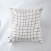 Taie d'oreiller 60x60 cm Gaze de coton Gaïa à petits carreaux Chantilly