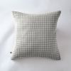 Taie d'oreiller 60x60 cm Gaze de coton Gaïa à petits carreaux Nuage