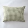 Taie d'oreiller 50x70 cm Gaze de coton Gaïa à petits carreaux Vert d'eau