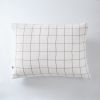 Taie d'oreiller 50x70 cm Gaze de coton Gaïa à grands carreaux Chantilly