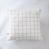 Taie d'oreiller 60x60 cm Gaze de coton Gaïa à grands carreaux Chantilly