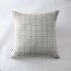 Taie d'oreiller 60x60 cm Gaze de coton Gaïa à grands carreaux Nuage