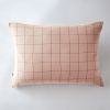 Taie d'oreiller 50x70 cm Gaze de coton Gaïa à grands carreaux Guimauve