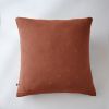 Taie d'oreiller 60x60 cm Gaze de coton Gaïa à fleurs Terracotta
