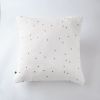 Taie d'oreiller 60x60 cm Gaze de coton Gaïa à pois brodés Chantilly