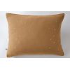 Taie d'oreiller 50x70 cm Gaze de coton Gaïa à pois brodés Camel