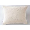 Taie d'oreiller 50x70 cm Gaze de coton Gaïa à pois brodés Naturel