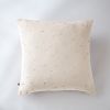 Taie d'oreiller 60x60 cm Gaze de coton Gaïa à pois brodés Naturel