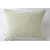 Taie d'oreiller 50x70 cm Gaze de coton Gaïa à pois brodés Vert d'eau