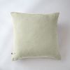 Taie d'oreiller 60x60 cm Gaze de coton Gaïa à pois brodés Vert d'eau