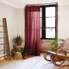 Rideau ajustable 140x300 cm Gaze de coton Gaïa Lie De Vin