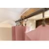 Rideau ajustable 140x300 cm Gaze de coton Gaïa Rose