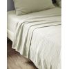 Drap plat 270x300 cm Gaze de coton Gaïa Vert d'eau