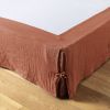 Cache sommier 90x190 cm Gaze de coton Gaïa Terracotta