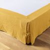 Cache sommier 140x190 cm Gaze de coton Gaïa Safran